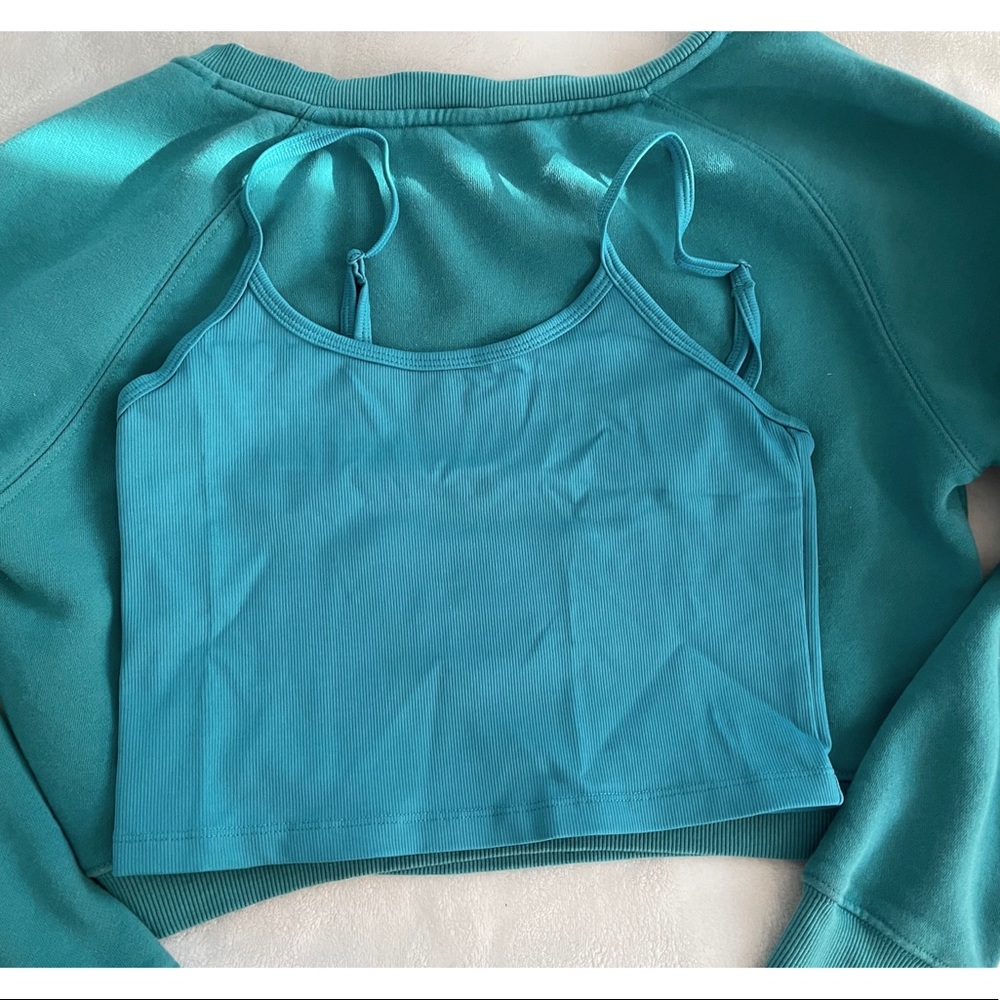 Balance athletica cropped tank top size M